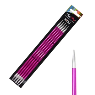 Ponožkové jehlice č. 5 rubínové